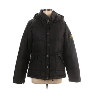 Vintage Polo Jeans Co Ralph Lauren Women L Down Puffer 1967 Yellow Logo Jacket